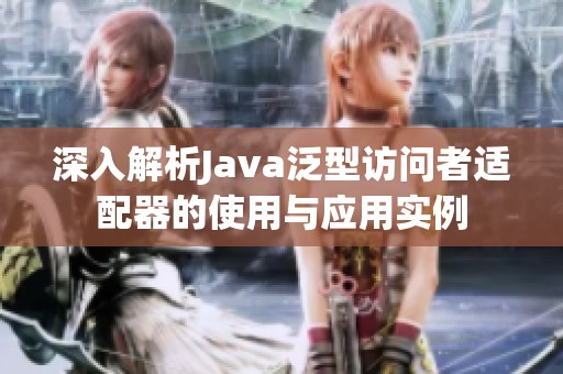 深入解析Java泛型访问者适配器的使用与应用实例