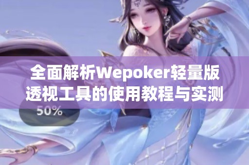全面解析Wepoker轻量版透视工具的使用教程与实测体验