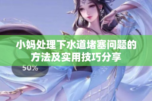 小妈处理下水道堵塞问题的方法及实用技巧分享