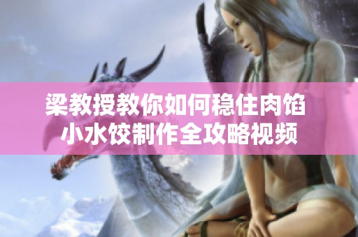 梁教授教你如何稳住肉馅 小水饺制作全攻略视频