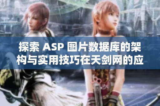 探索 ASP 图片数据库的架构与实用技巧在天剑网的应用分析