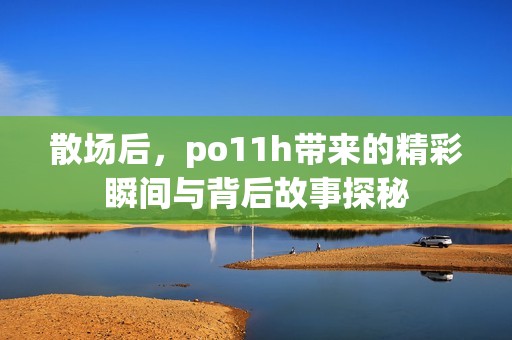 散场后，po11h带来的精彩瞬间与背后故事探秘