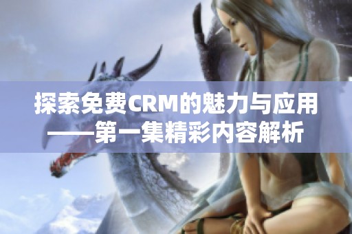 探索免费CRM的魅力与应用——第一集精彩内容解析