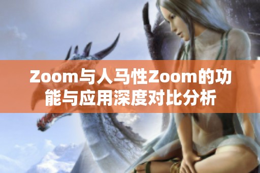 Zoom与人马性Zoom的功能与应用深度对比分析